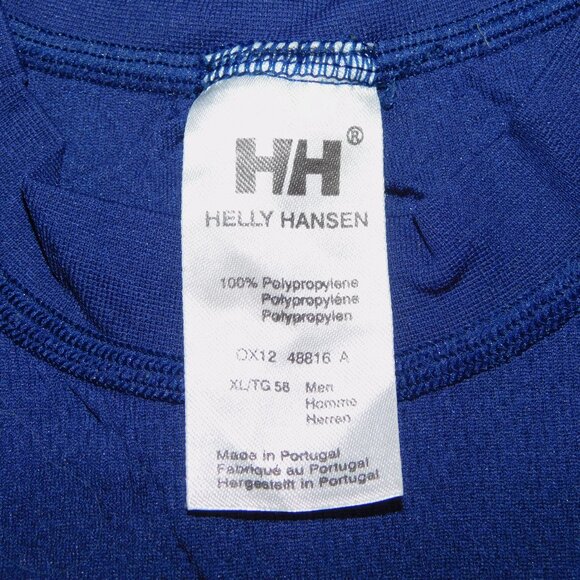 Helly Hansen Mens XL Blue White HH LIFA Short Sleeve Base Layer T Shirt - Picture 5 of 7